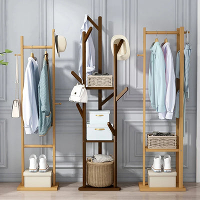 Floor Mounted Solid Wood Hangers